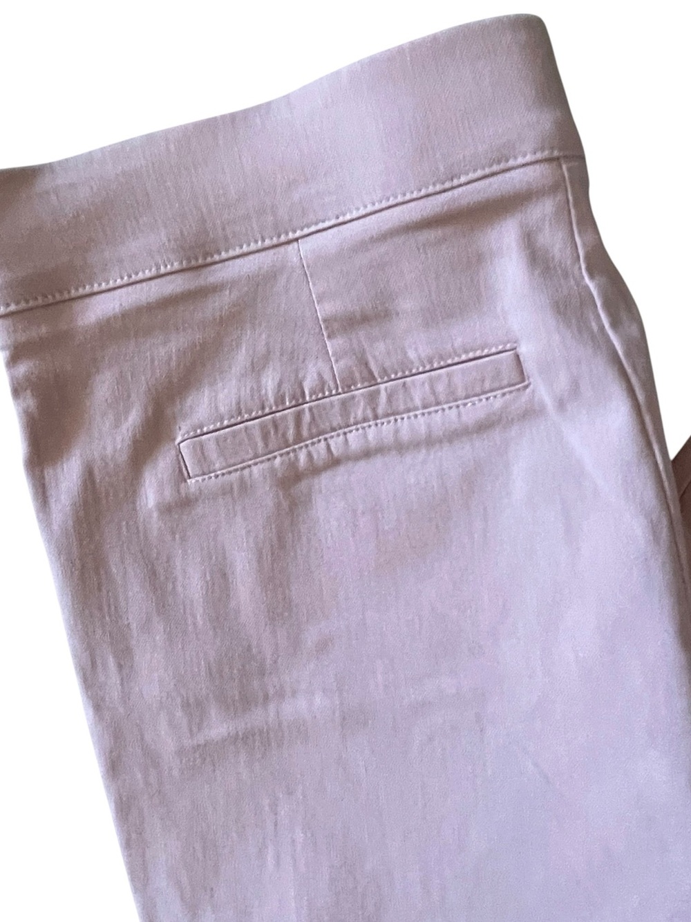 89th & Madison Light Pink Cropped High-Waist Button Ponte Pants - Picture 5 of 11
